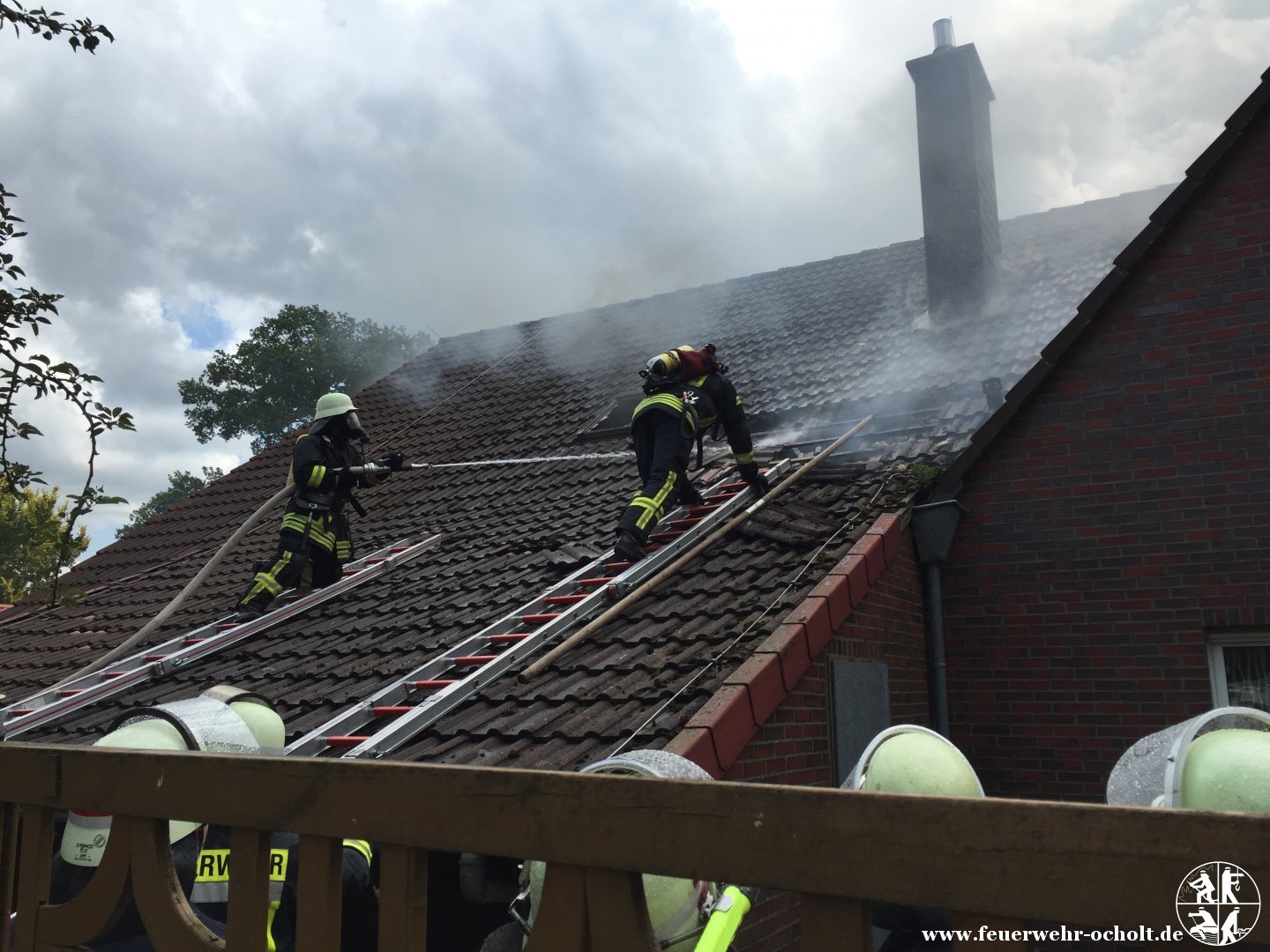 Am 18.07.2015 um 12:39 Uhr – Wohnhausbrand „Linderner Feldstraße“