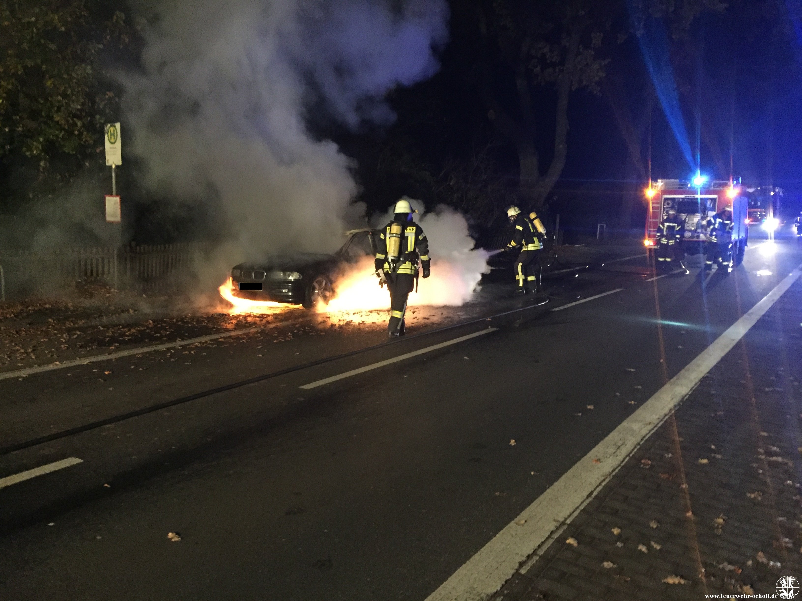 Am 12.11.2016 um 02:39 Uhr – Fahrzeugbrand klein Rosenkrug Lindern