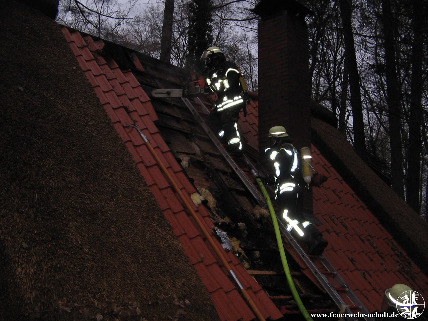 Am 07.12.2016 um 15:02 Uhr – Schornsteinbrand mit starker Rauchentwicklung